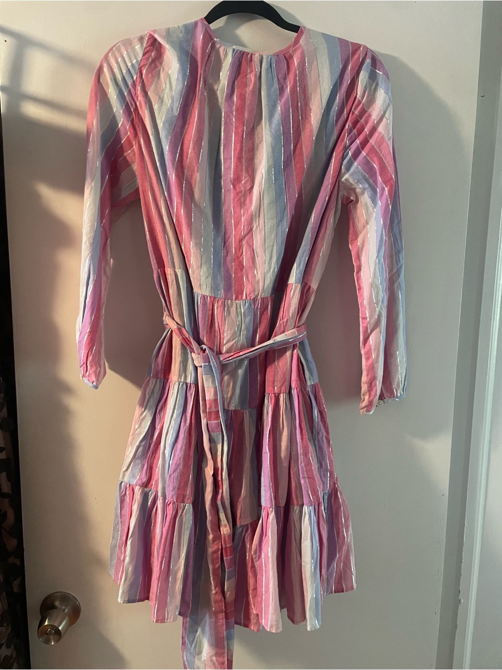 J. Crew Lavender & Pink Striped Dress - Picture 2 of 3